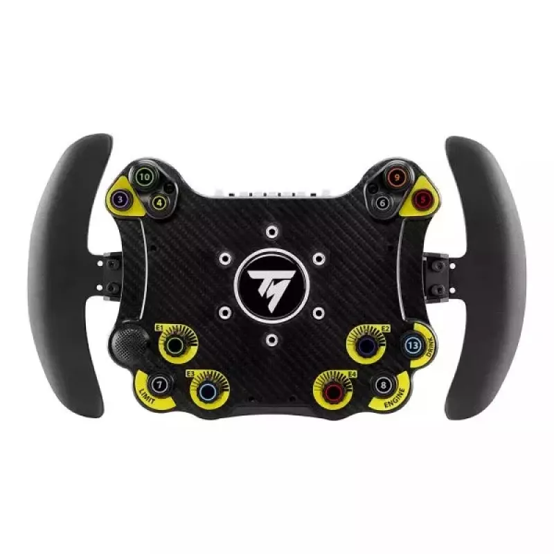 Thrustmaster Evo Racing 32R Leather vairas, juodas/geltonas, PC, PS4, PS5, Xbox, Xbox One
