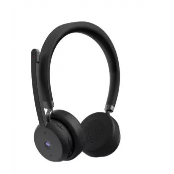 Lenovo belaidė VoIP ausinė, galvos juosta, biurui / skambučių centrui, Bluetooth, juoda