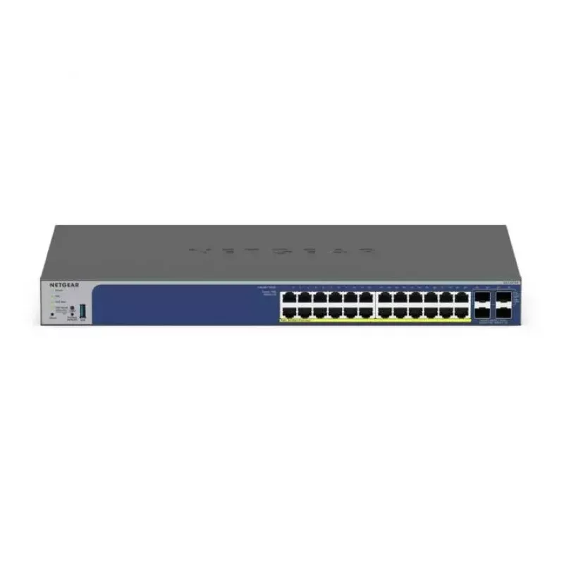 NETGEAR GS728TXP 28 prievadų PoE Gigabit/10G kroviklis išmanusis jungiklis