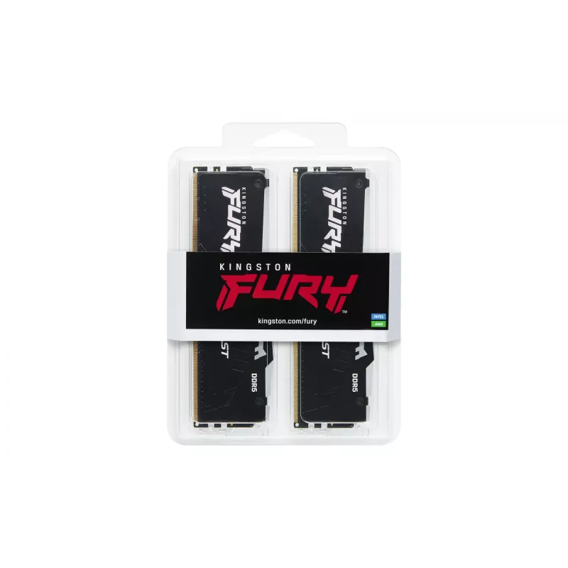 Kingston FURY Beast DDR5 RGB 64GB (2x32GB) 6000MT/s CL30 atminties rinkinys