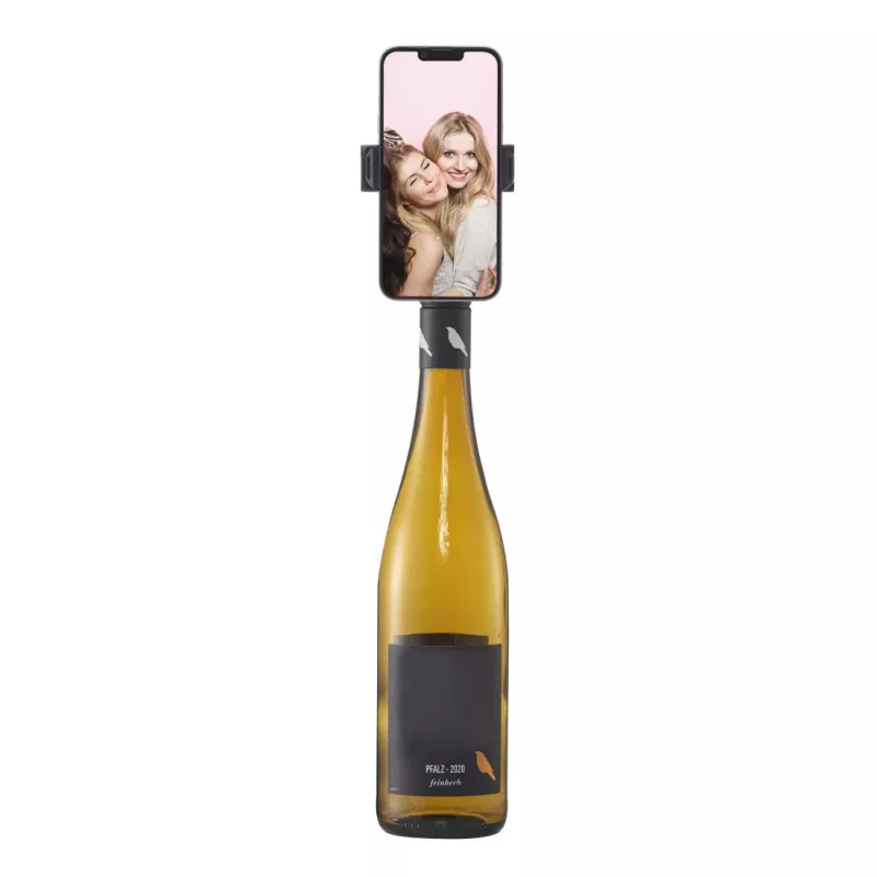 Laikiklis telefonui Hama Bottle Pod Fun pasyvus juodai raudonas