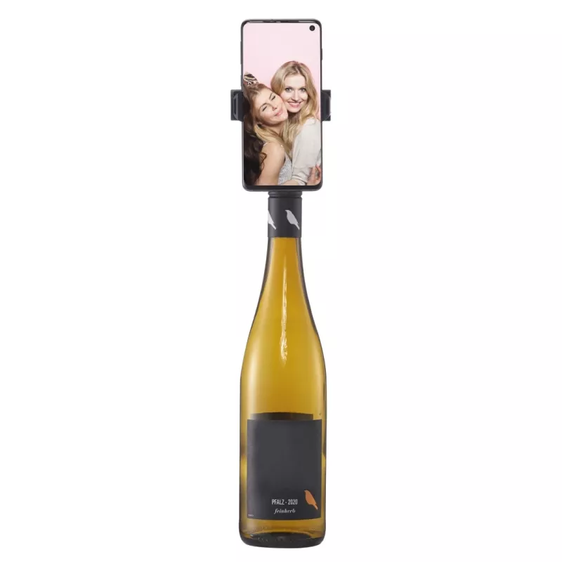 Laikiklis telefonui Hama Bottle Pod Fun pasyvus juodai raudonas