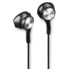 Ausinės Hama Ocean II, laidinės, į ausį, USB Type-C, juodos ir sidabrinės spalvos