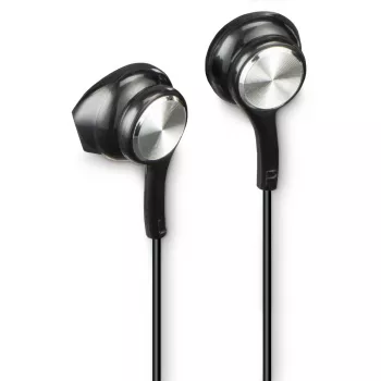 Ausinės Hama Ocean II, laidinės, į ausį, USB Type-C, juodos ir sidabrinės spalvos