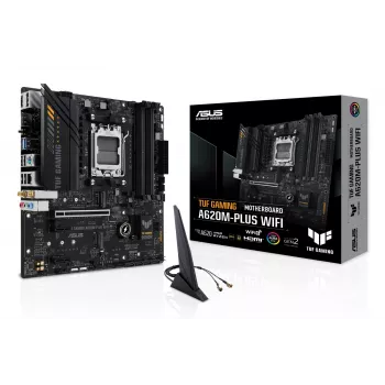 ASUS TUF GAMING A620M-PLUS WIFI pagrindinė plokštė AMD Socket AM5 micro ATX