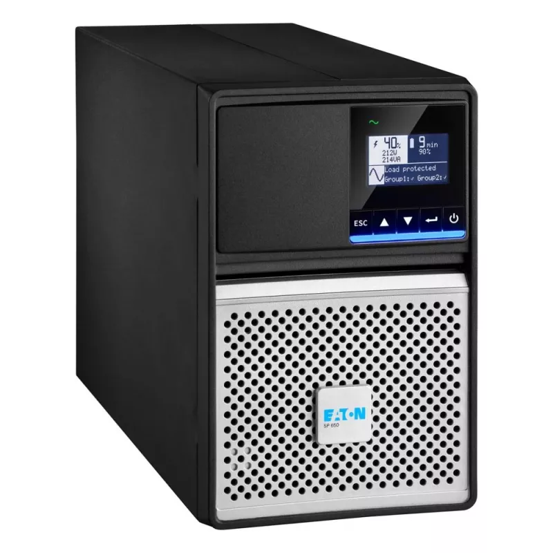 Eaton UPS 5P Gen2 650VA / 520W, linijinis-interaktyvus, bokštas, LCD, 8x C13