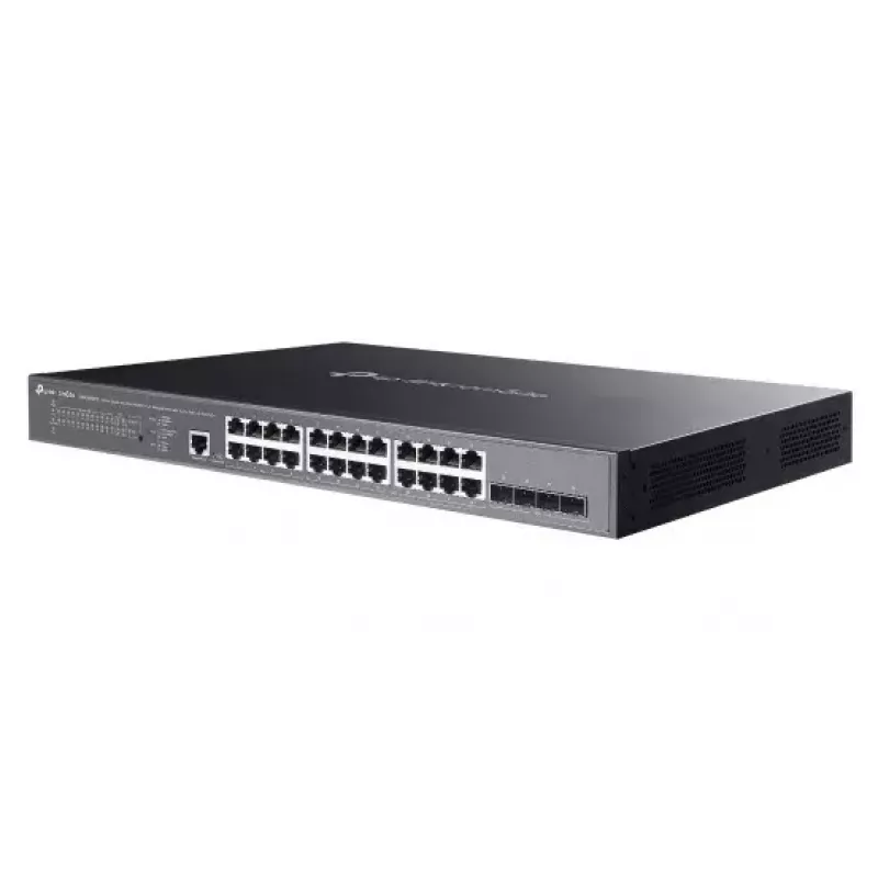 TP-Link Omada SG3428XMPP valdomas tinklo jungiklis L2+ Gigabit Ethernet (10/100/1000) su PoE 1U juodas