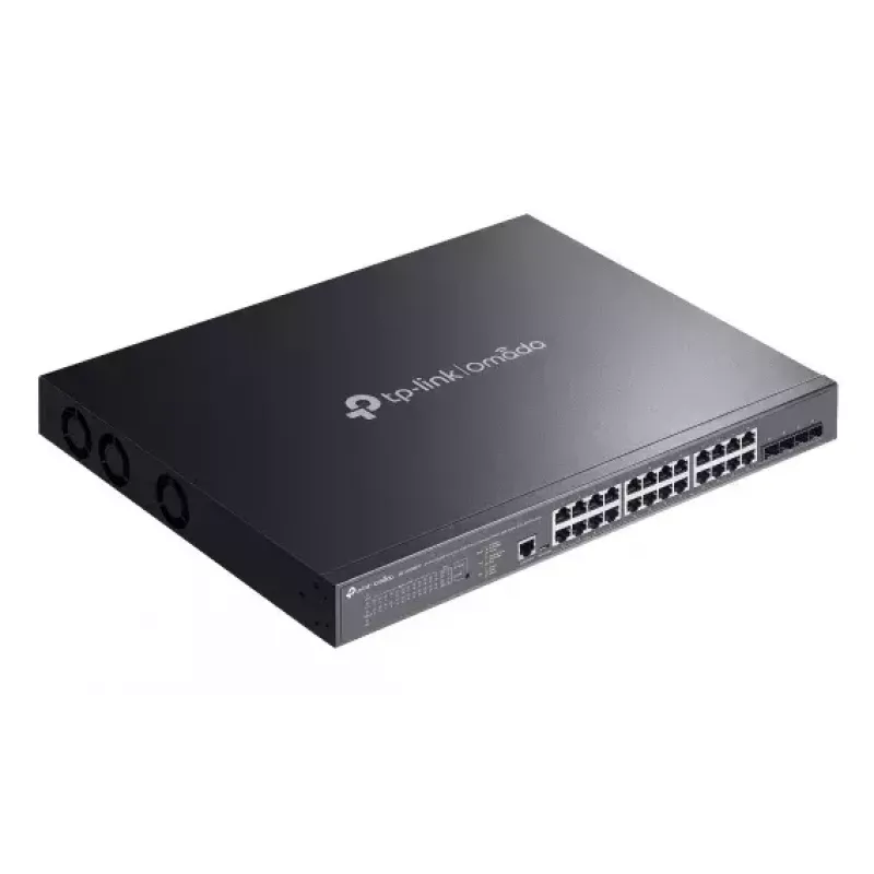 TP-Link Omada SG3428XMPP valdomas tinklo jungiklis L2+ Gigabit Ethernet (10/100/1000) su PoE 1U juodas