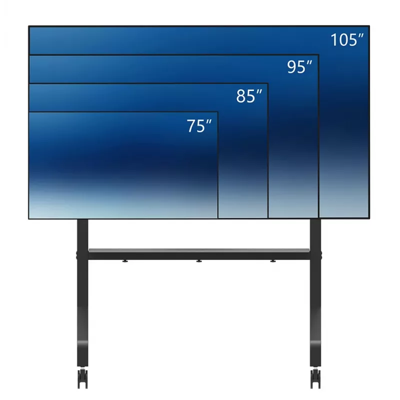 Neomounts FL50-575BL1 televizoriaus vežimėlis 65–115 colių – greitas montavimas – TÜV