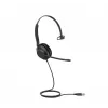 Yealink UH35 Mono Teams USB-A ausinės, laidinės, 20–20000 Hz, biurui/skambučių centrui, 96,5 g, juodos