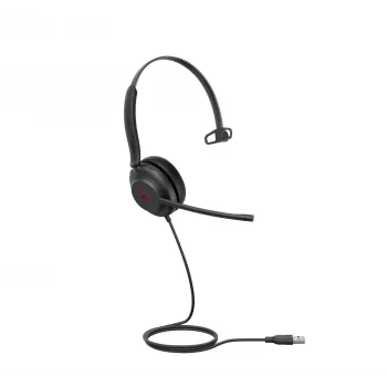 Yealink UH35 Mono Teams USB-A ausinės, laidinės, 20–20000 Hz, biurui/skambučių centrui, 96,5 g, juodos