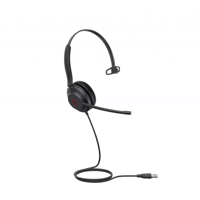 Yealink UH35 Mono Teams USB-A ausinės, laidinės, 20–20000 Hz, biurui/skambučių centrui, 96,5 g, juodos