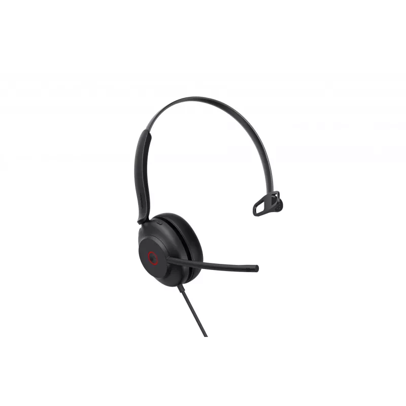Yealink UH35 Mono Teams USB-A ausinės, laidinės, 20–20000 Hz, biurui/skambučių centrui, 96,5 g, juodos