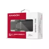 Sieninis įkroviklis Axagon ACU-PD20 1x QC3.0/AFC/FCP/PD Type-C 20W Juodas