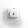 Sieninis įkroviklis Axagon ACU-PD20W 1x QC3.0/AFC/FCP/PD USB-C 20W baltas