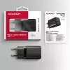 Sieninis įkroviklis Axagon ACU-PD30 PD3.0 & QC4+ 1x USB-C 30W, juodas