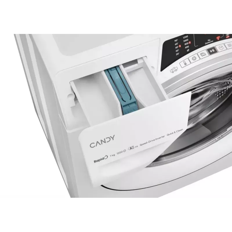 Candy RapidÓ RO4 274DWMS7/1-S skalbyklė su priekiniu pakrovimu 7 kg 1200 aps./min balta