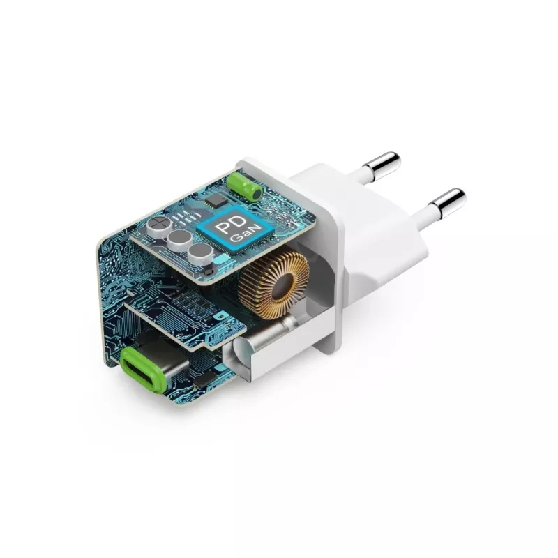 Hama 00201983 belaidis įkroviklis ausinėms, nešiojamam kompiuteriui, powerbankui, išmaniajam telefonui, planšetei, baltas, AC greitasis įkrovimas, vidaus naudojimui