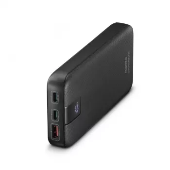Hama PD 20 Power Pack 20000 mAh, 2x USB-C, USB-A, greitas įkrovimas, antracitas