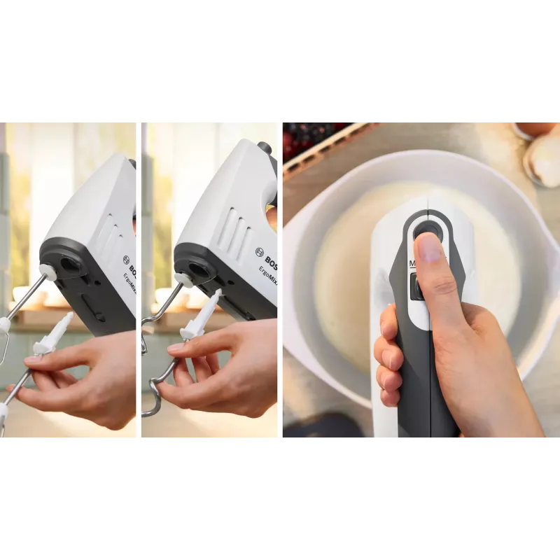 Bosch MFQ37470 rankinis plaktuvas 750 W juoda, balta
