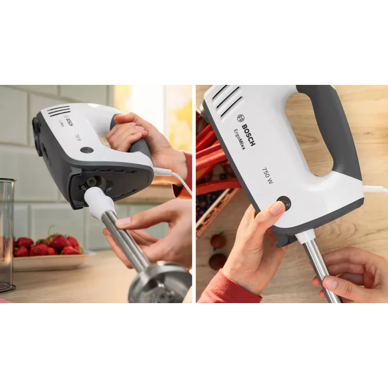 Bosch MFQ37470 rankinis plaktuvas 750 W juoda, balta