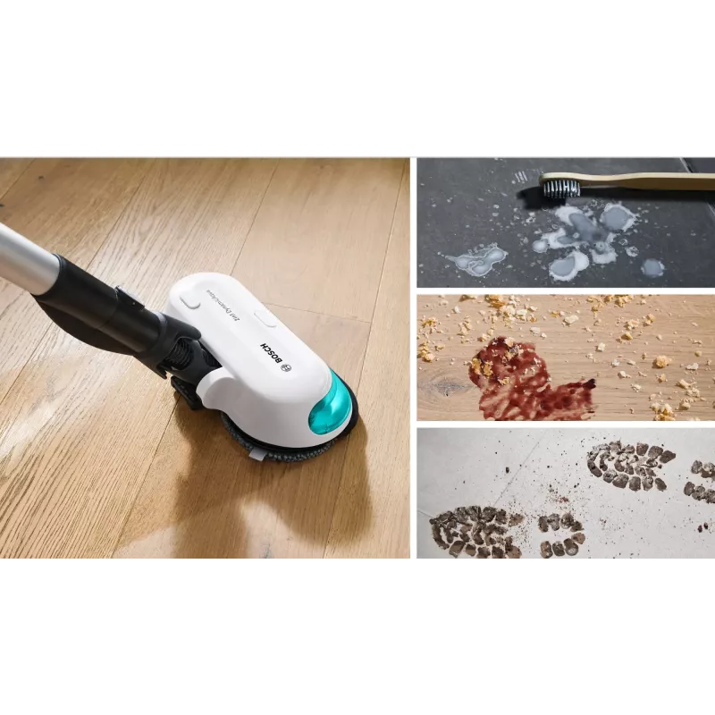 Bosch BCS71HYG1 belaidis siurblys šluota sausas ir šlapias valymas HEPA be maišelio 0,3 L 23,5 W juoda, balta 3 Ah