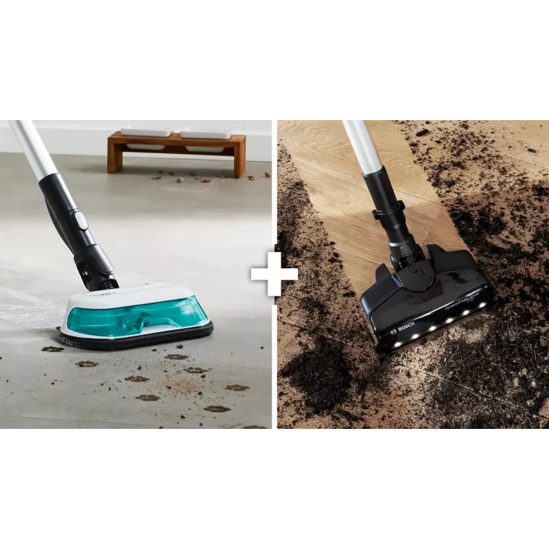 Bosch BCS71HYG1 belaidis siurblys šluota sausas ir šlapias valymas HEPA be maišelio 0,3 L 23,5 W juoda, balta 3 Ah