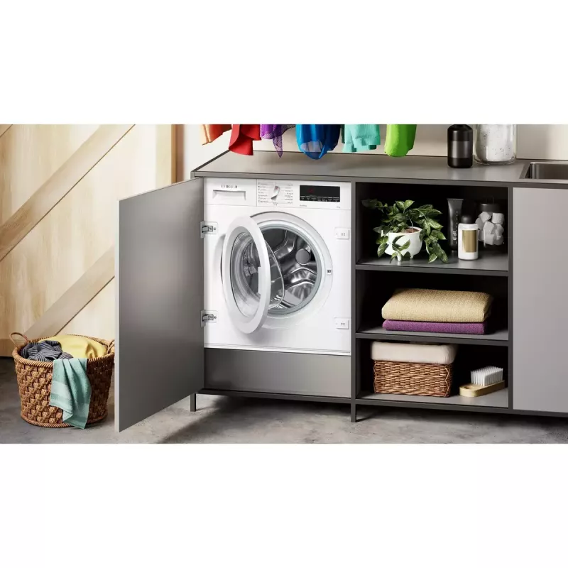 Bosch Serie 8 WIW28542EU skalbyklė įmontuojama 8 kg 1400 aps./min. Balta