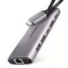 Axagon HMC-6G2L USB 10Gbps centrinis įrenginys, 2x USB-A, 1x USB-C, HDMI 4k/60Hz, RJ-45, PD 100W