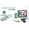 i-tec Metal USB-C Nano 2x Display Docking Station su PD 100 W ir 100 W įkrovikliu