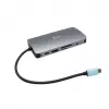 i-tec Metal Nano Dock USB-C HDMI/VGA su LAN ir 100W įkrovikliu