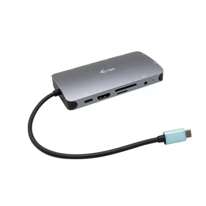 i-tec Metal Nano Dock USB-C HDMI/VGA su LAN ir 100W įkrovikliu