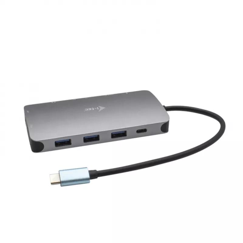 i-tec Metal Nano Dock USB-C HDMI/VGA su LAN ir 100W įkrovikliu