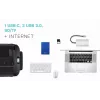 i-tec Metal Nano Dock USB-C HDMI/VGA su LAN ir 100W įkrovikliu