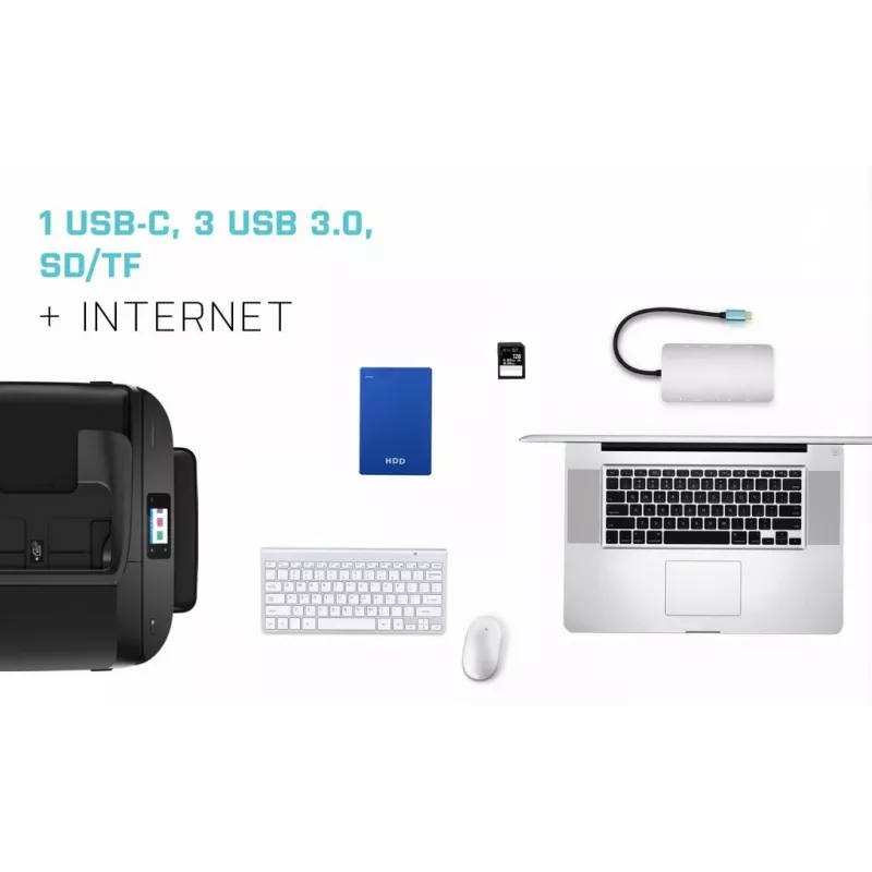 i-tec Metal Nano Dock USB-C HDMI/VGA su LAN ir 100W įkrovikliu