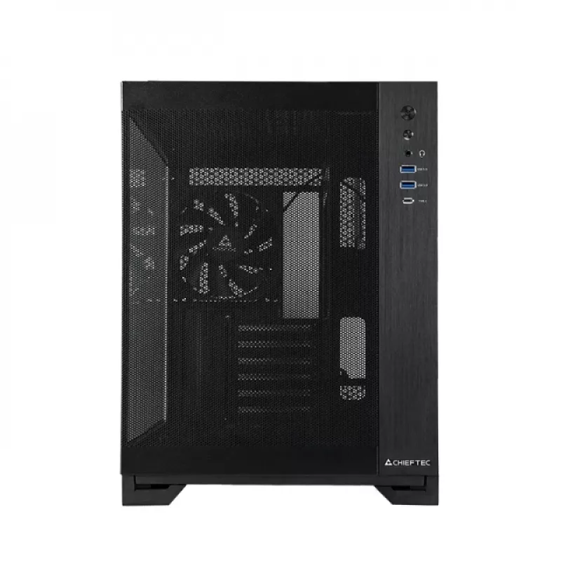 Chieftec Visio Air GM-30B-M-OP, juodas Cube korpusas