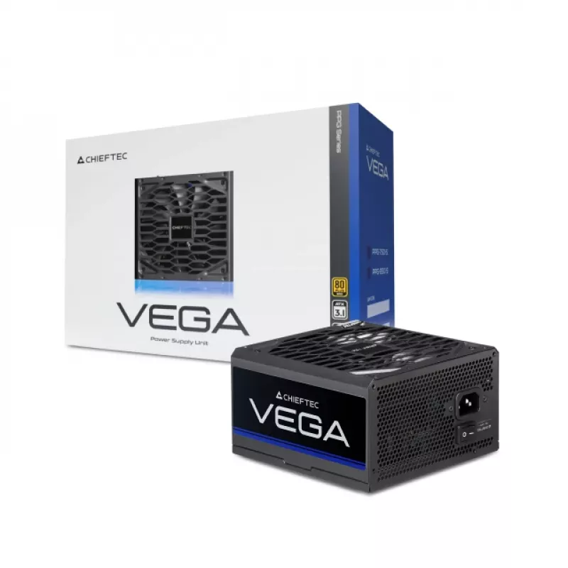 Maitinimo blokas Chieftec Vega 750W Series PPG-750-S 20+4 pin ATX ATX Juodas