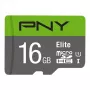 PNY Micro SD Elite 16GB Class 10 UHS-I U1 + SD adapteris, skaitymo greitis 100 MB/s