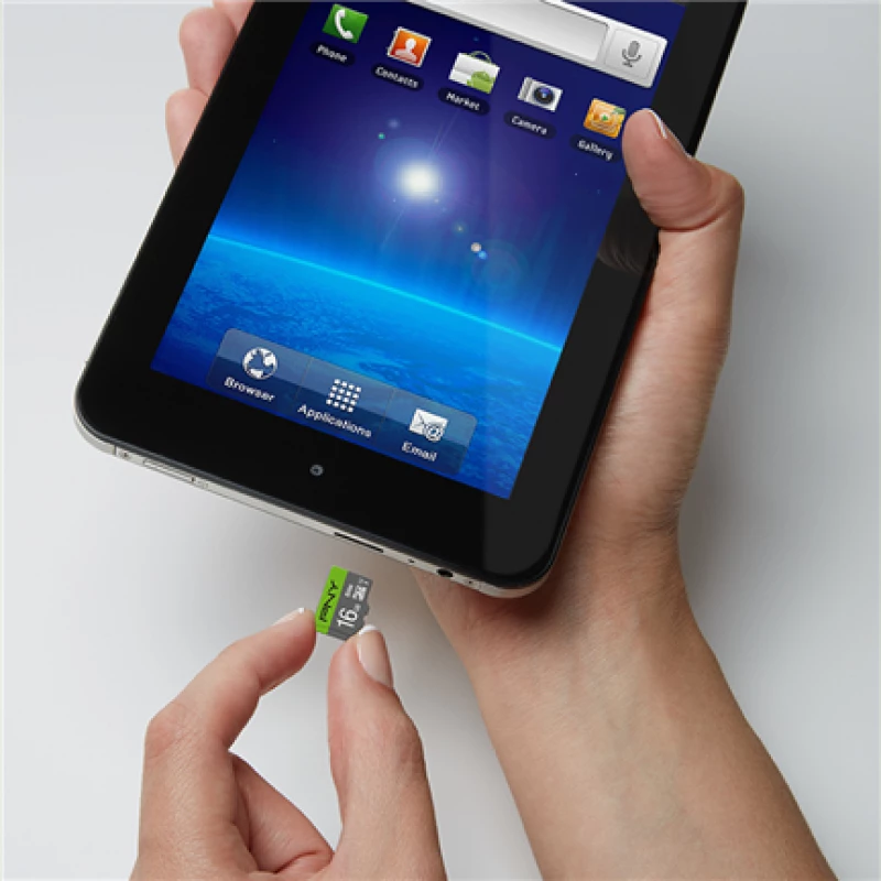 PNY Micro SD Elite 16GB Class 10 UHS-I U1 + SD adapteris, skaitymo greitis 100 MB/s