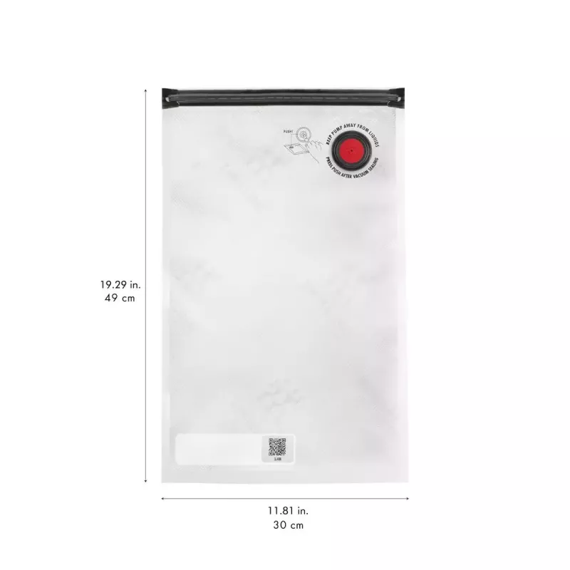 Vakuuminio sandarinimo maišelis ZWILLING FRESH & SAVE 36800-305-0, stačiakampis, 300×490 mm, hermetiškas, užtrauktuku, 3 vnt.