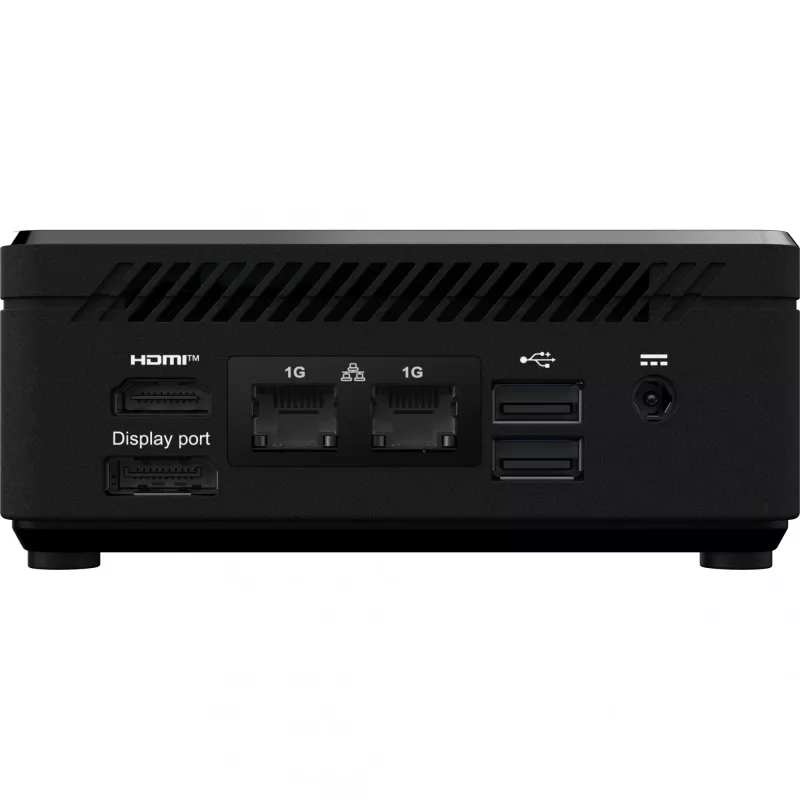 MSI Cubi N ADL S-078EU mini kompiuteris juodas, Intel N100, 4 GB RAM, 128 GB SSD, Windows 11 Pro
