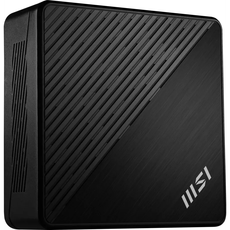 MSI Cubi N ADL S-078EU mini kompiuteris juodas, Intel N100, 4 GB RAM, 128 GB SSD, Windows 11 Pro