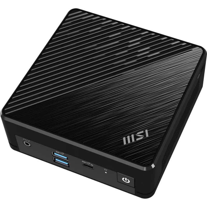 MSI Cubi N ADL S-078EU mini kompiuteris juodas, Intel N100, 4 GB RAM, 128 GB SSD, Windows 11 Pro