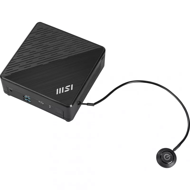 MSI Cubi N ADL S-078EU mini kompiuteris juodas, Intel N100, 4 GB RAM, 128 GB SSD, Windows 11 Pro
