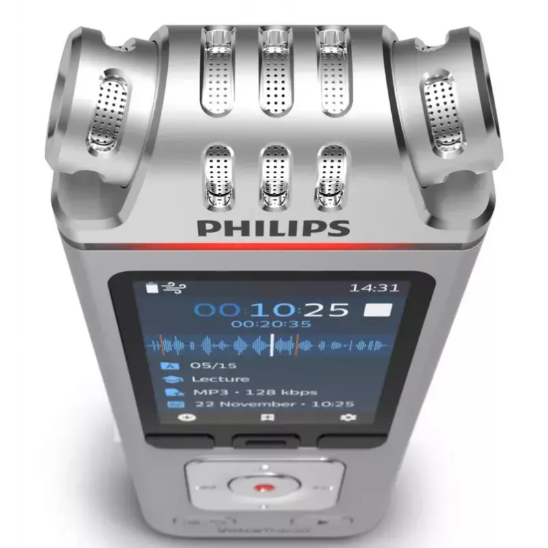 Skaitmeninis diktofonas Philips DVT4115, 36h įrašymo laikas, USB Type-C