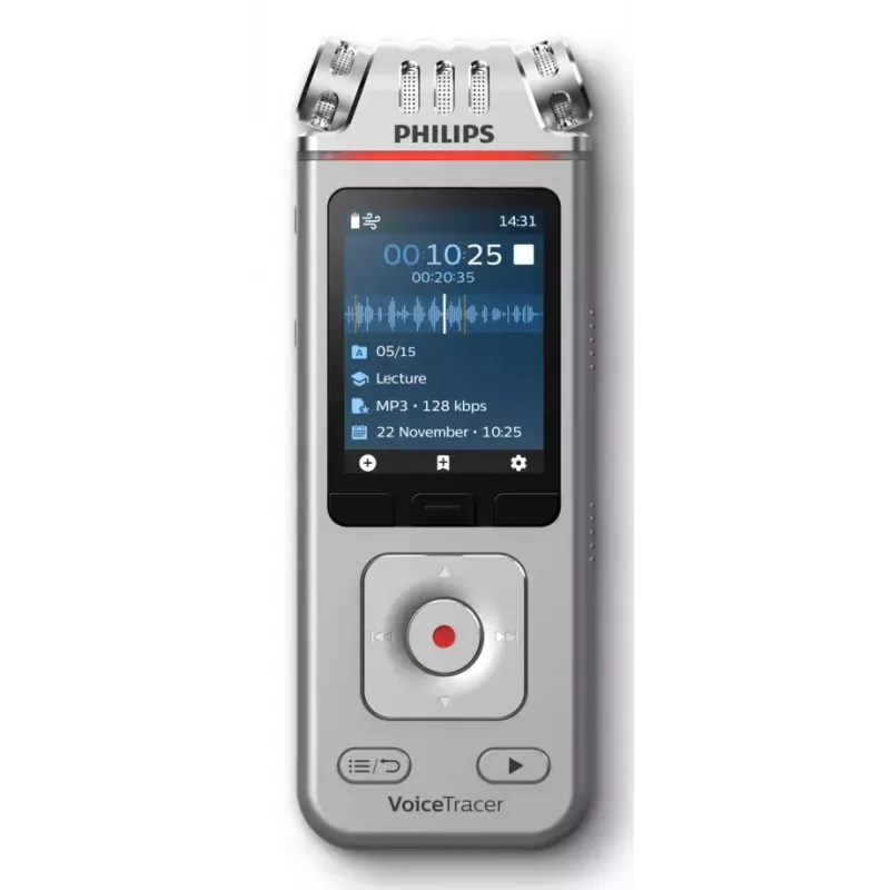 Skaitmeninis diktofonas Philips DVT4115, 36h įrašymo laikas, USB Type-C