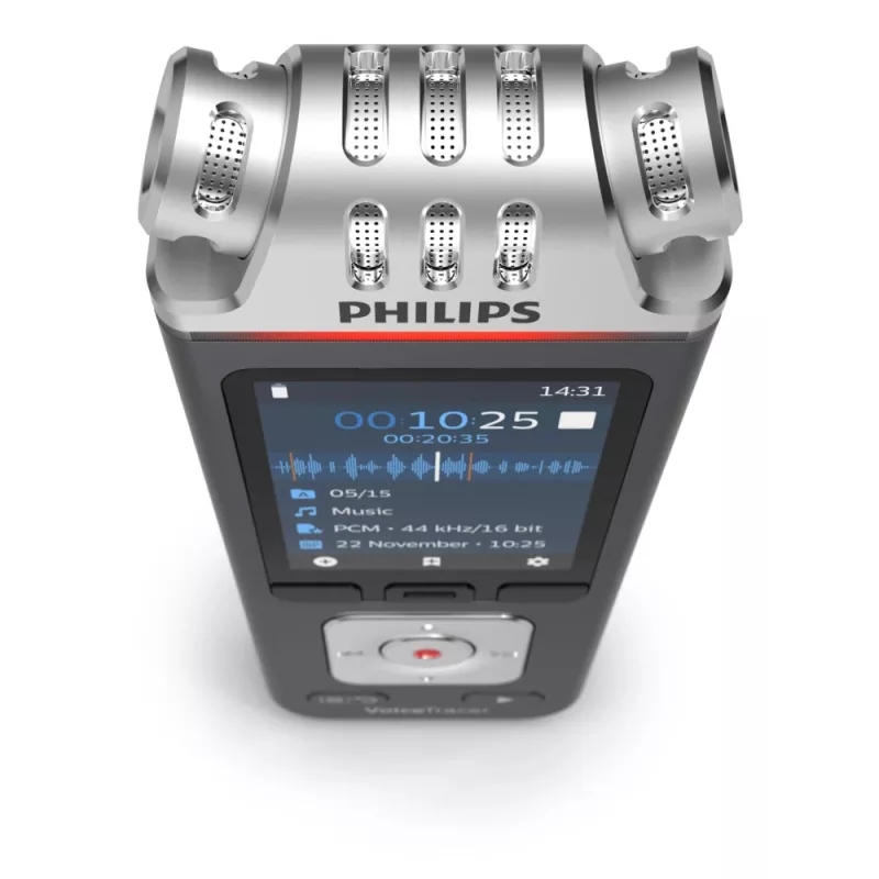 Philips VoiceTracer juodas, pilkas