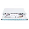 DIGITUS optinio pluošto sujungimo dėžė, 1U, su 24x LC duplex adapteriais, OM3 spalvotais pigtailiais ir sujungimo kasete