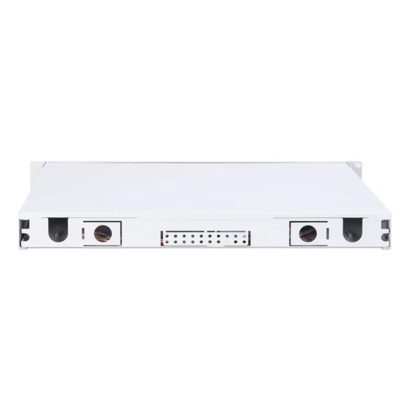 DIGITUS 1U optinė sujungimo dėžė su 24x LC duplex adapteriais, OS2 vienmodė, su sujungimo kasetėmis ir spalvotais pigtailiais
