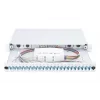 DIGITUS 1U optinė sujungimo dėžė su 24x LC duplex adapteriais, OS2 vienmodė, su sujungimo kasetėmis ir spalvotais pigtailiais